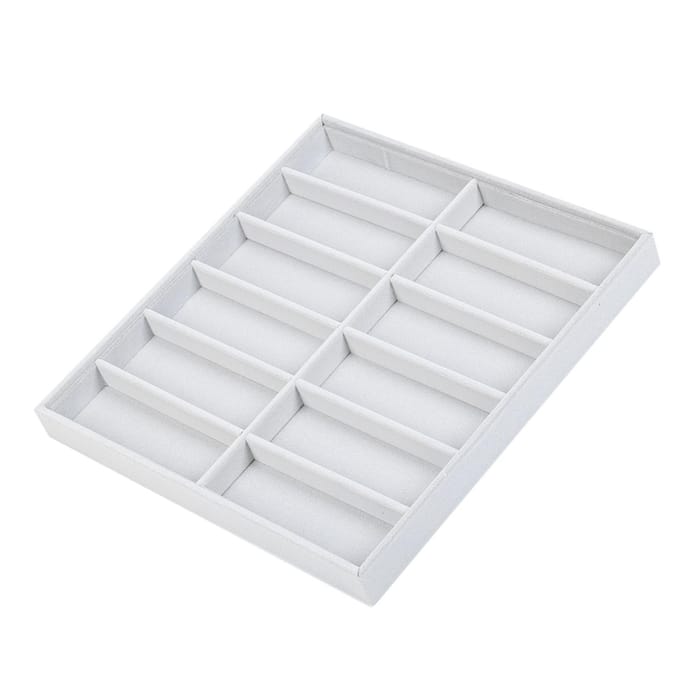 12 Vakken Zonnebrillen Opbergdoos Brillen Etui Organizer Sieraden Display Container gray