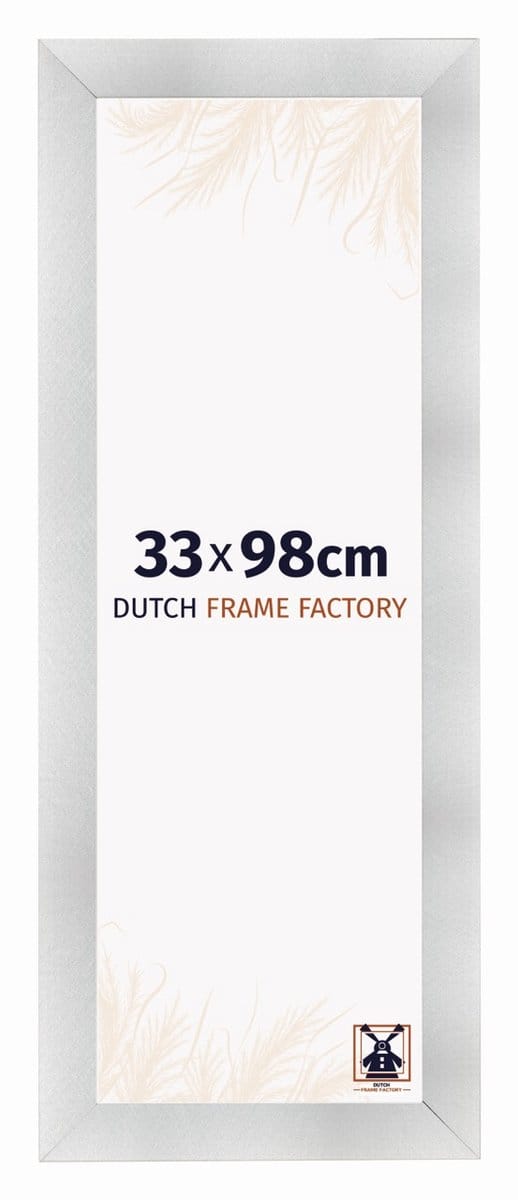Fotolijst 33x98 cm - MDF - Aluminium Geborsteld - Praag
