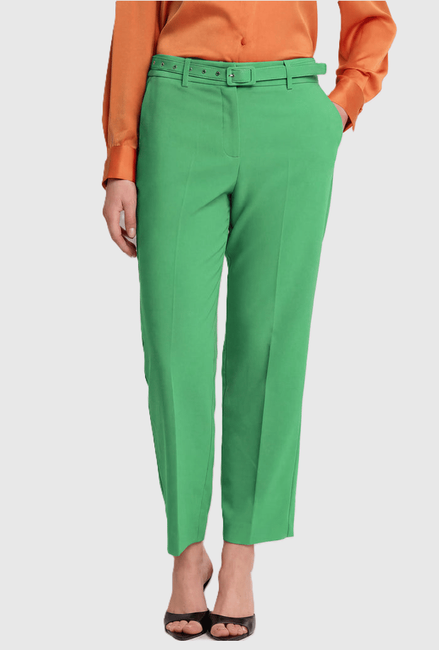 groene vrouwen sigarettenbroek