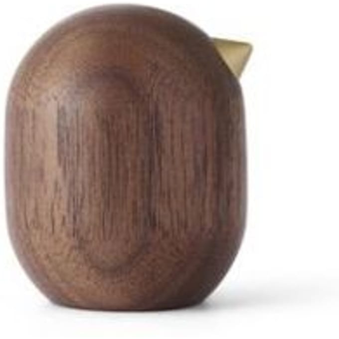 Normann Copenhagen Little Bird Decoratie 4,5cm Walnoot