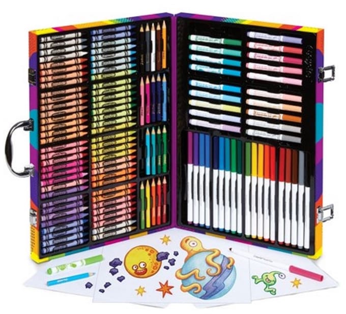 Verfset Crayola Rainbow 140 Onderdelen