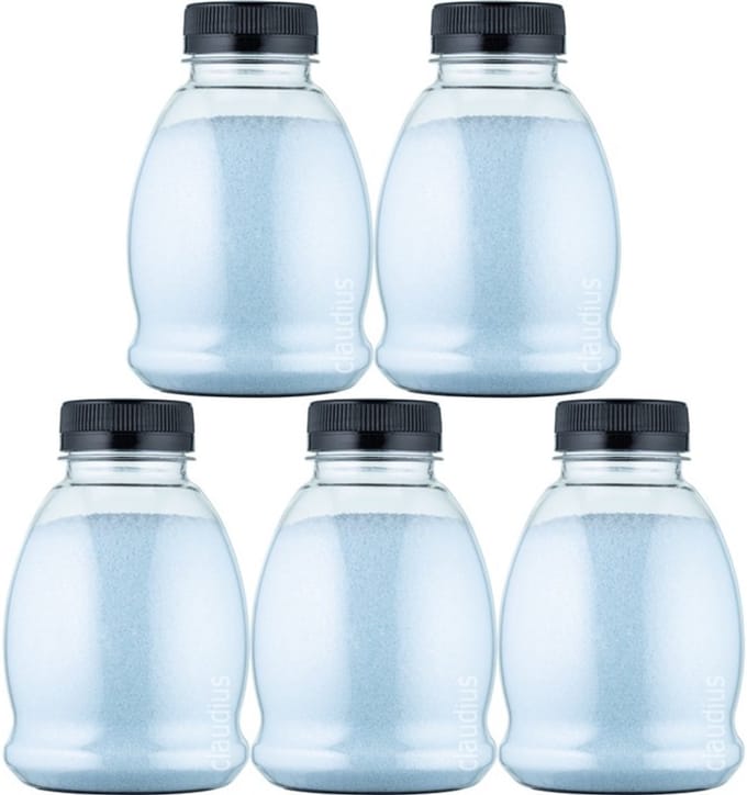 Scrubzout Opium - 375 gram - Fles met zwarte dop - Set van 5 stuks - Hydraterende Lichaamsscrub