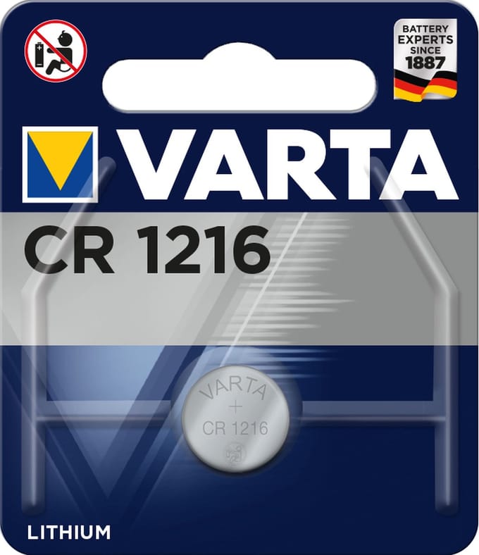 Varta CR1216 knoopcel batterij - 10 stuks
