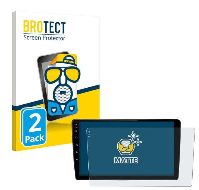 BROTECT - Screenprotector voor Junsun V2 Plus 9" - Folie Beschermfolie matte 2 Stuks