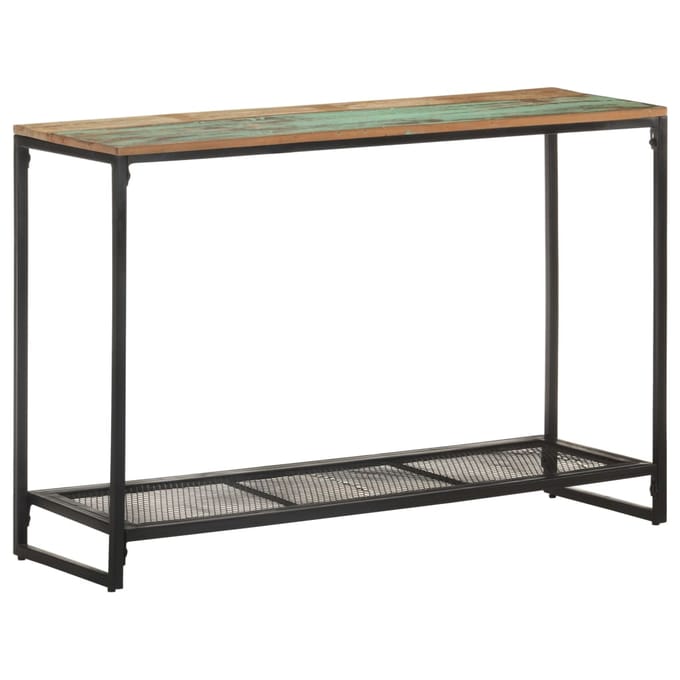 vidaXL - Wandtafel - 110x35x75 - cm - massief - gerecycled - hout
