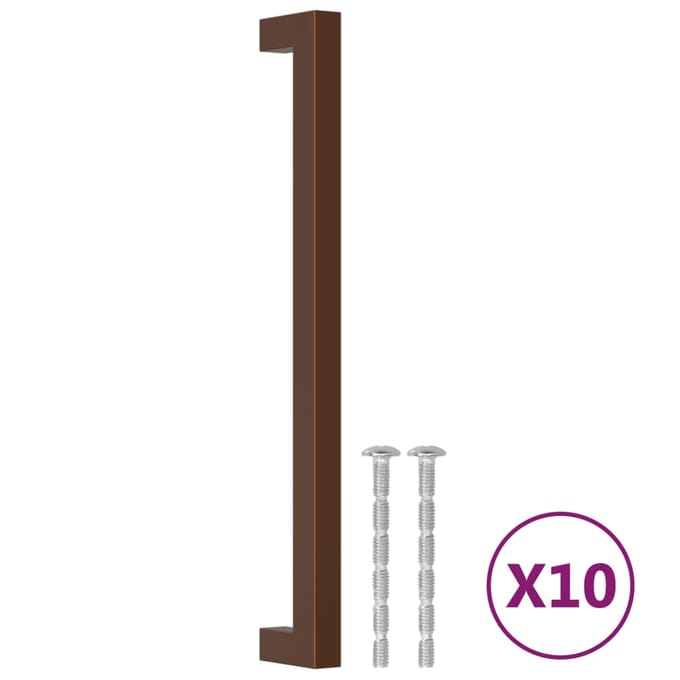 vidaXL - Handvatten - 10 - st - 224 - mm - roestvrij - staal - bronskleurig