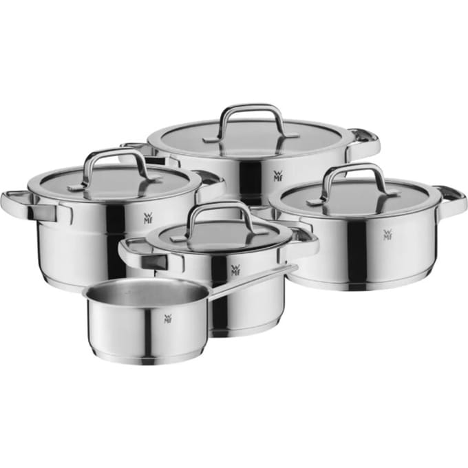 WMF Compact Cuisine - Pannenset - 5-delig - RVS - Compact - Geschikt voor alle warmtebronnen