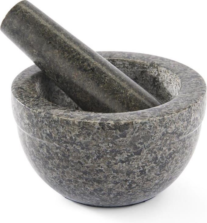 Rösle Mortar 0.35 litres 14 x 8 cm Dark grey granite