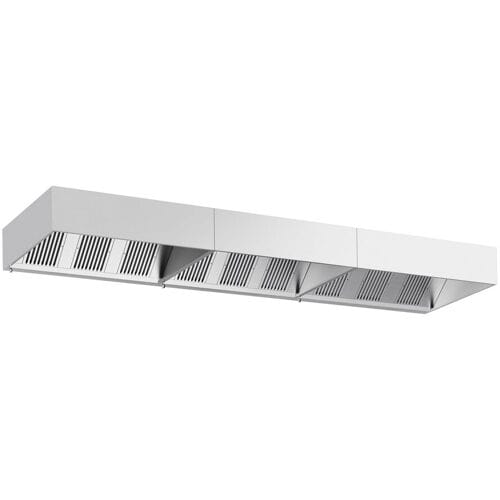 GGM Gastro Kastenhaube - 5600mm - mit Filter & Lampe Zilver