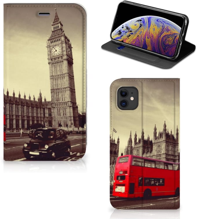 Book Case voor Apple iPhone 11 Book Cover Londen
