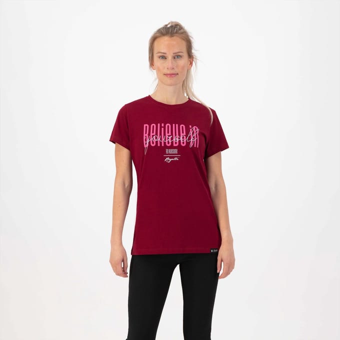 Rogelli Graphic Dames Sportshirt - Bordeaux