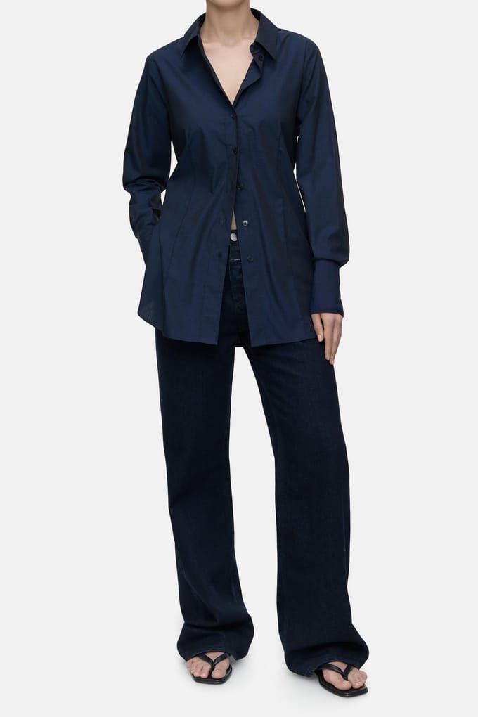 Closed Elongated Shirt Space Blue Taglia: S | Magliette intime Outlet | Donna | Blu