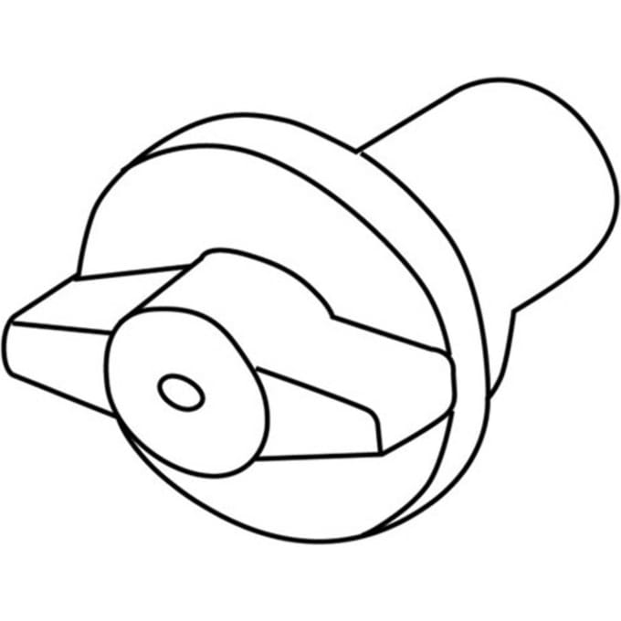 GLOBAL 3-fase railadapter Noa voor decoratiehaak, wit