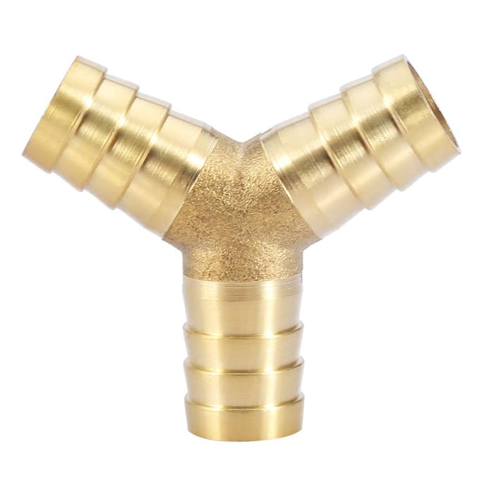 Messing Y 3-weg Slang Tules Connector Koppeling Fitting Lucht Water Gas OD (16mm,1st)