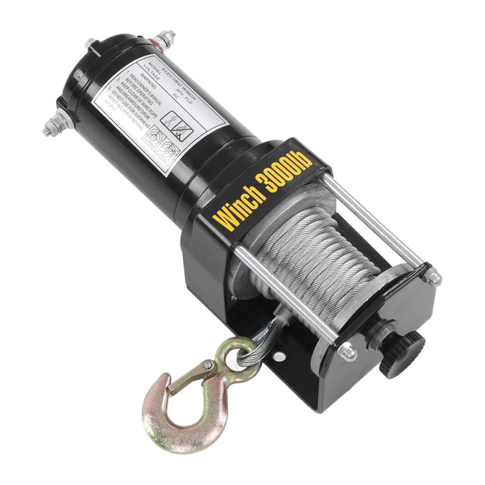 Elektrische Lier Kit 24V met Afstandsbediening Stalen Kabel Mini Beugel 3000lbs voor ATV UTV Accessoires