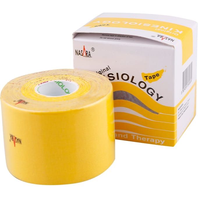 Nasara Kinesiologytape - 5 meter x 5 cm - geel