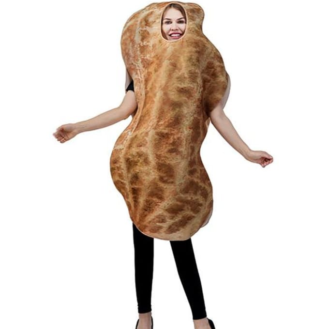 Grappig Pinda's Cosplay Kostuum Adult size beige