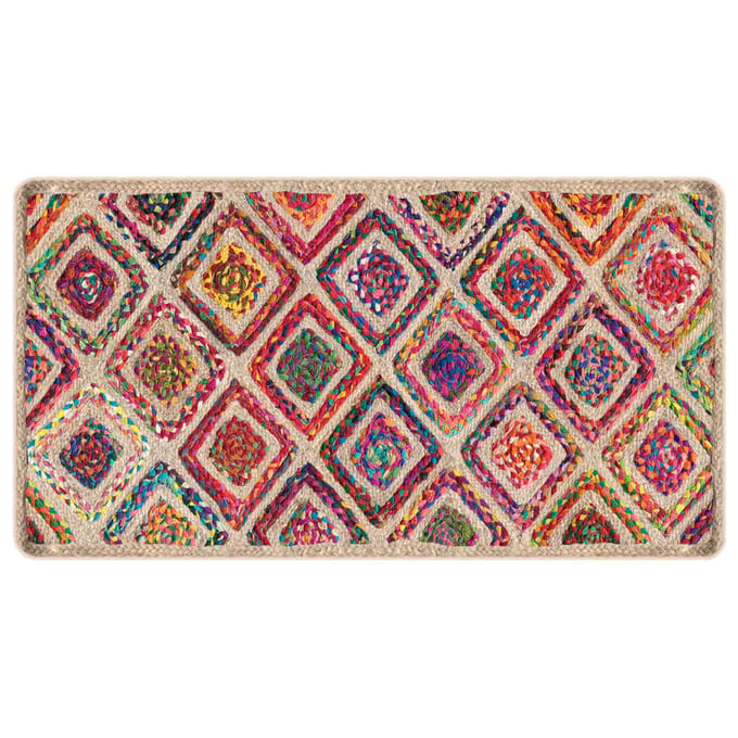 vidaXL - Vloerkleed - wasbaar - 80x150 - cm - meerkleurig