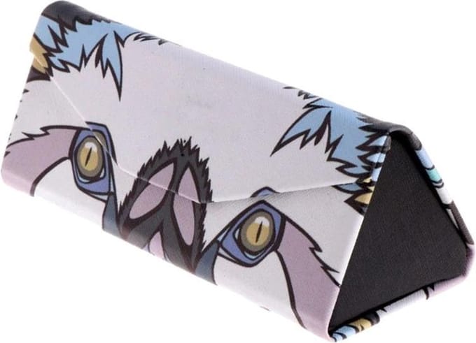 Fako Bijoux® - Brillenkoker - Opvouwbaar - Driehoek - 16x7x6.5cm - Koala Wit