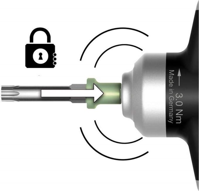 Momentschroevendraaier - TorqueFix® sleutelhandgreep - vast vooraf ingestelde koppelbegrenzing - 12 Nm