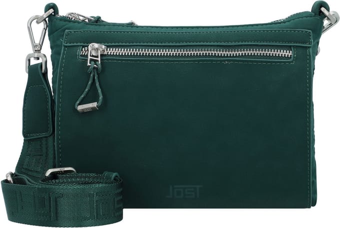 JOST Schoudertas Roskilde Pouch Bag Bottlegreen Donkergroen