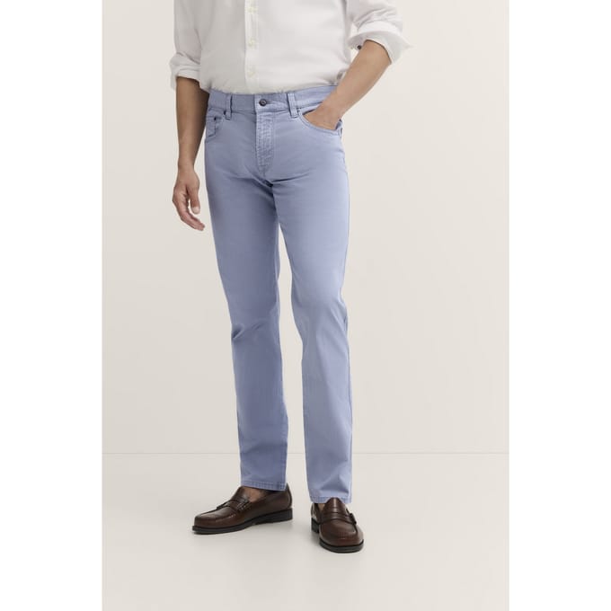 Bugatti Herren 5-pocket broek met stretchfunctie