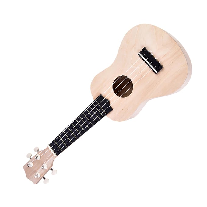 21 inch Lindehout 4-snarige Ukelele DIY Kit Instrumentaccessoire beige