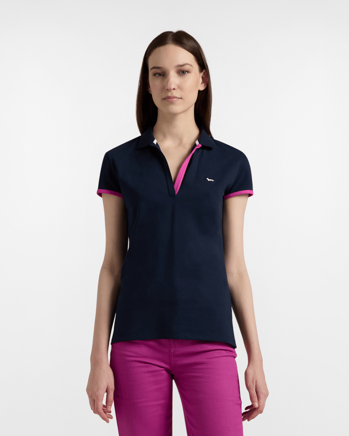 blauwe marine polo