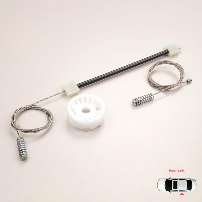 BWR5035 Kit de réparation de lève-vitre Arrière Gauche pour BMW Série 5 E60 E61 2003-2010 4/5 Portes 51357184745