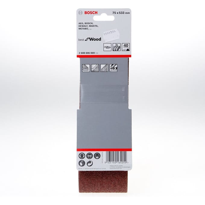 Bosch - 3-delige schuurbandset 75 533