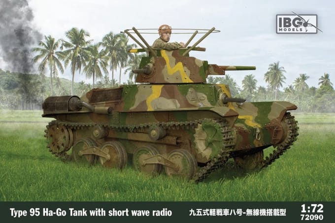 IBG Models Modelbouwpakket Militaire voertuigen - 72090 Type 95 Ha-Go w/ short wave radio Plastic - 1:72 - Modelbouw