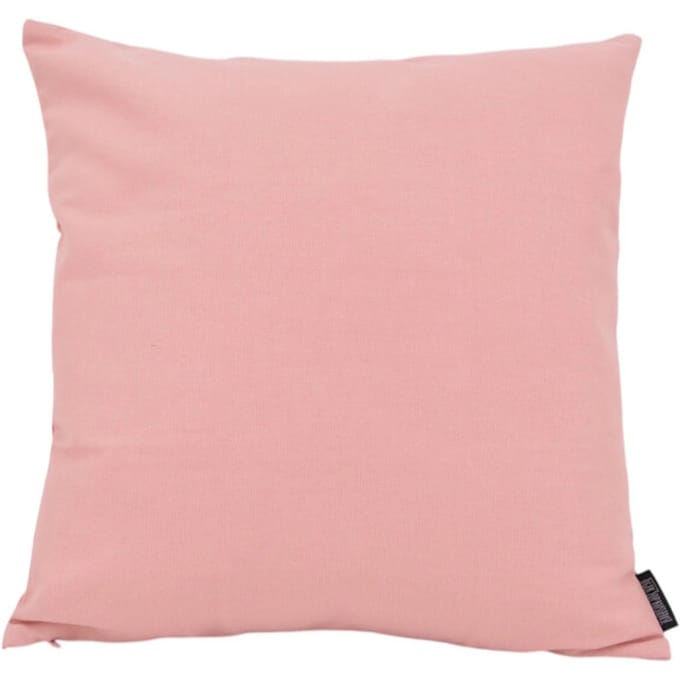Gek op kussens! Sierkussen uni roze | 45 x 45 cm | katoen / polyester