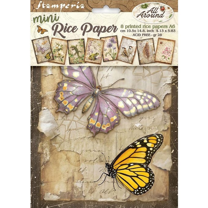 Motief strozijde assortiment "All Around", DIN A6, set van 8