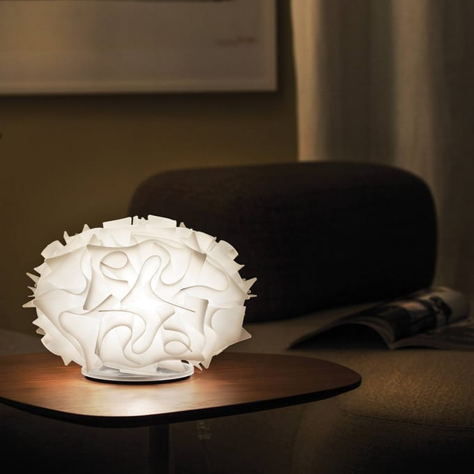 Slamp Veli design-tafellamp Ø 32cm wit