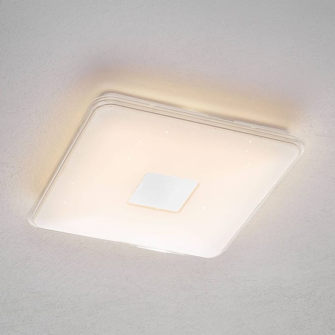 TRIO SAMURAI - Plafondlamp - Wit - incl. 1x SMD 21,5 W - Voetschakelaar