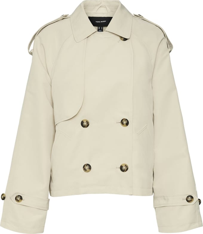 VERO MODA - VMCHLOE SHORT TRENCHCOAT NOOS - Dames - Gewatteerde jassen