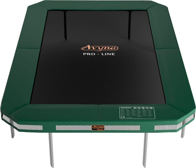 Avyna InGround Trampoline 305x225 cm – Rechthoekig – Groen – Kwalitatief Ingraafmodel – Compact formaat