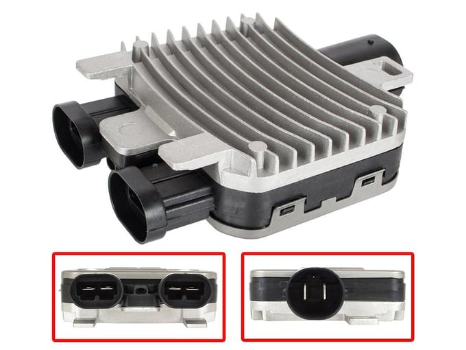 MODECAR - Moduul Ventilator - Volvo S80 II 06-16 - 3 Pinnen - Dubbele Ventilator