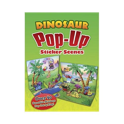 Dinosaur Popup Sticker Scenes - Christopher Santoro