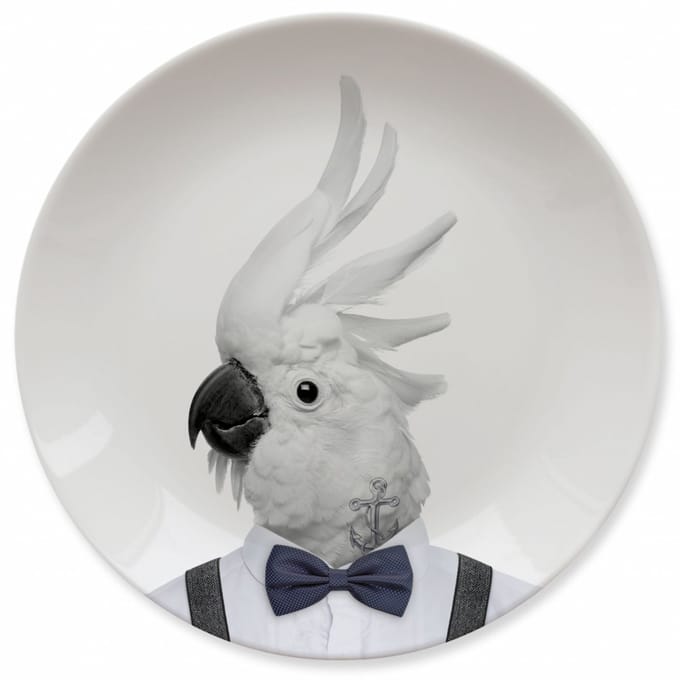 Mustard Bord - Wild Dining Cockatoo