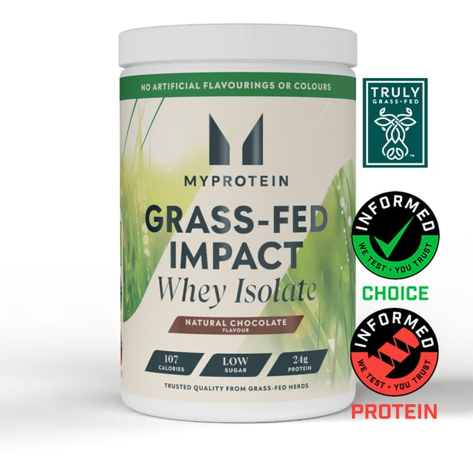 Impact Whey Isolate - 1KG - 33servings - Natural Chocolate (Grass-Fed)