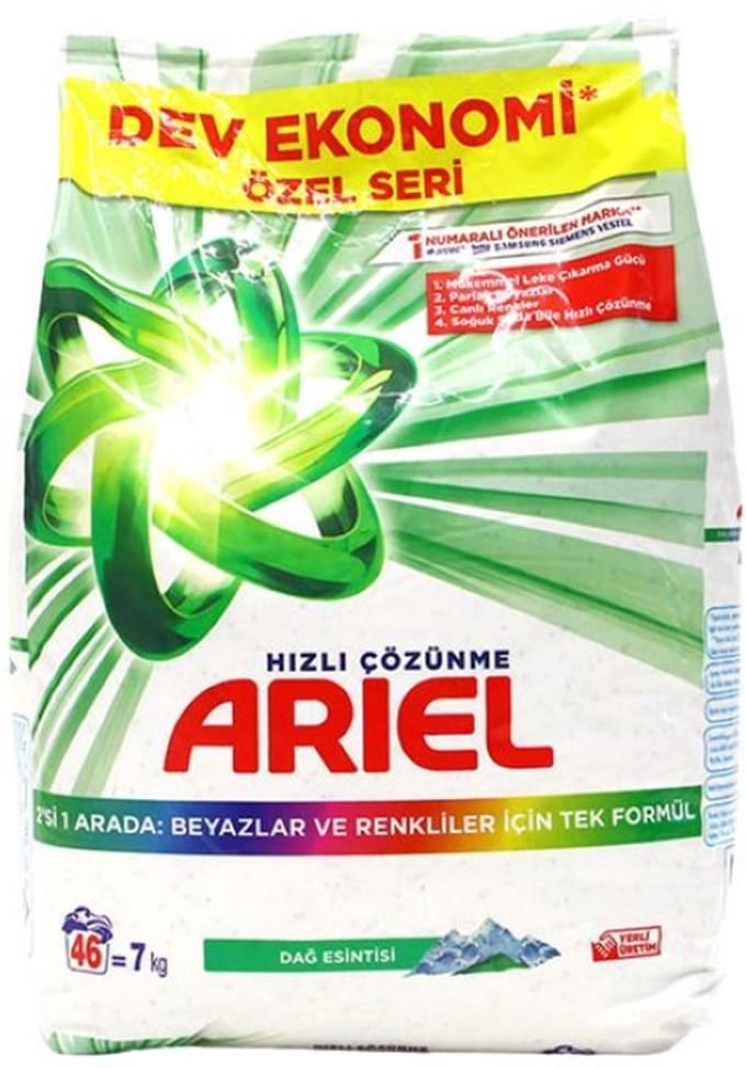 Ariel Mountain Spring - Universeel Waspoeder - 46 Wasbeurten - 7kg