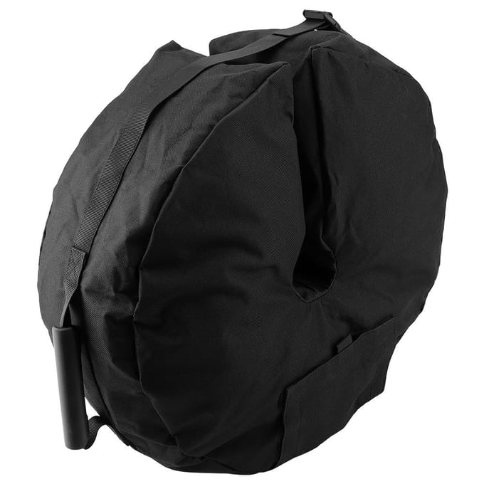 Sac de lestage rond pour base de parasol, rempli de sable, pour parasol de patio black