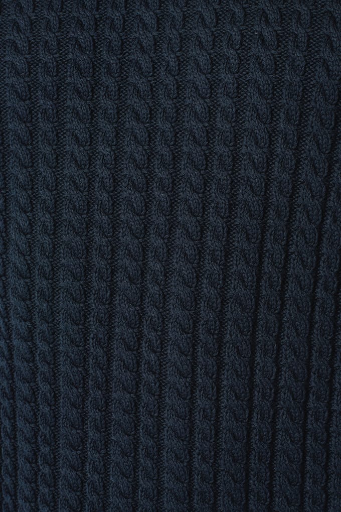 No Excess Pullover Crewneck Cable Jacquard Night Größe: XXL | Pullover Outlet | Herren | Schwarz