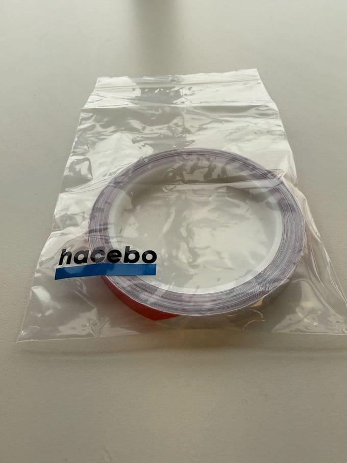 8 meter Reflecterende tape - 1cm breed - reflecterende tape - Rood/Wit
