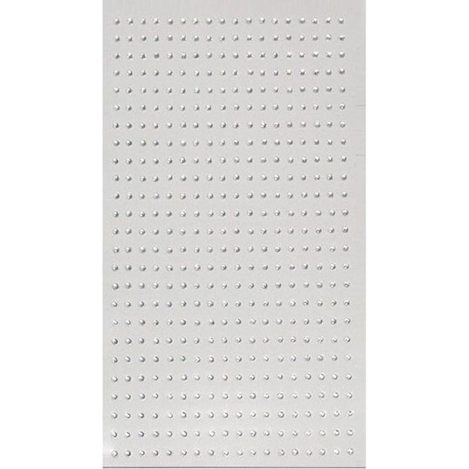 Bijoux de Visage Perles Imitation 2mm, Bijoux de Cheveux, Bijoux de Sourcils, Autocollants Diamantés blanc
