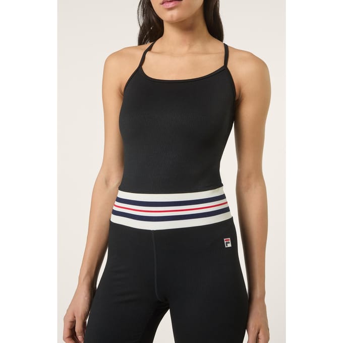 FILA Bientina Short Heritage Tape Active Jumpsuit Black Größe: S | Jumpsuits Outlet | Damen | Schwarz