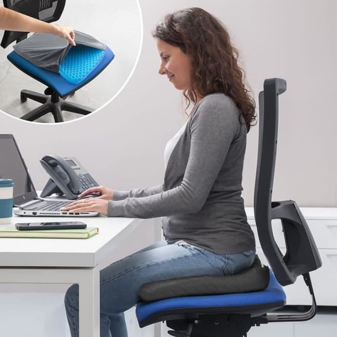 Coussin en Gel de Silicone nid dAbeille Hexafresh InnovaGoods