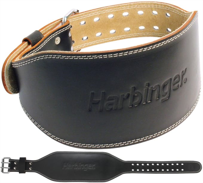 Harbinger - Pro Powerlift Riem - Gewichthefriem Van Leer - M - Zwart