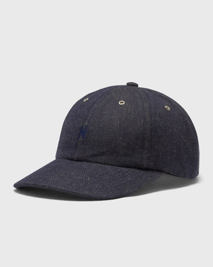 Broken Twill Cotton Linen Denim 6 Panel Cap
